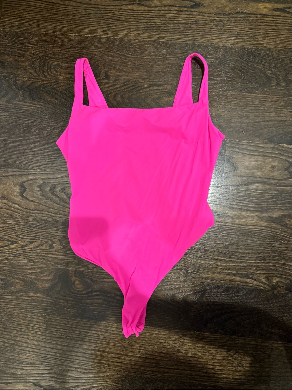 SKIMS Hot Pink Slim Strap Bodysuit